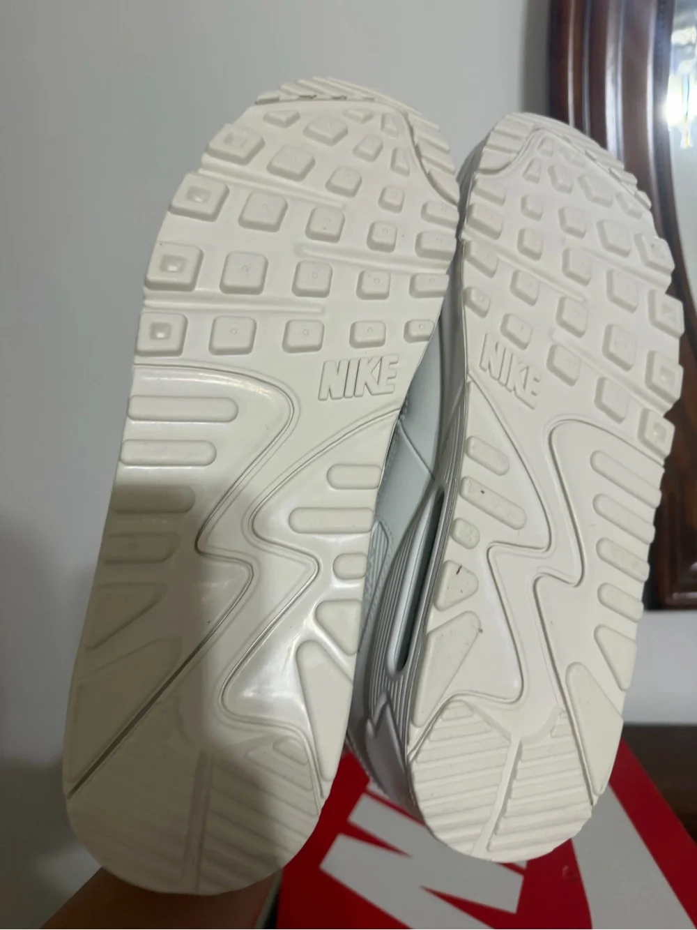 Nike Men's Air Max 90 Sneakers - Cream/Off-White